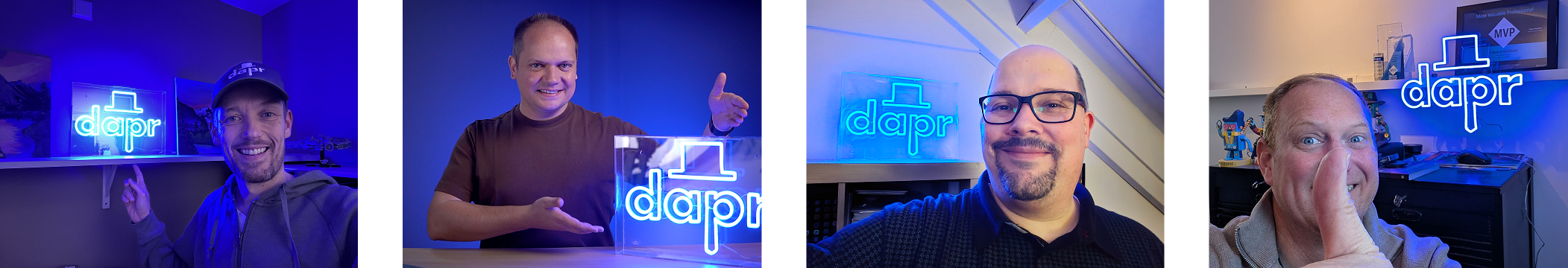 Dapr Meteors with Dapr Neon Sign